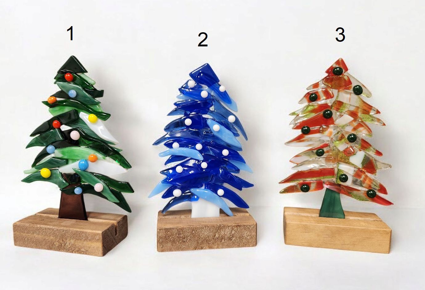 Standing Glass Christmas Tree