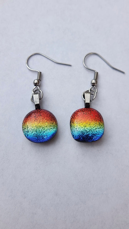 Rainbow Dichroic Earrings