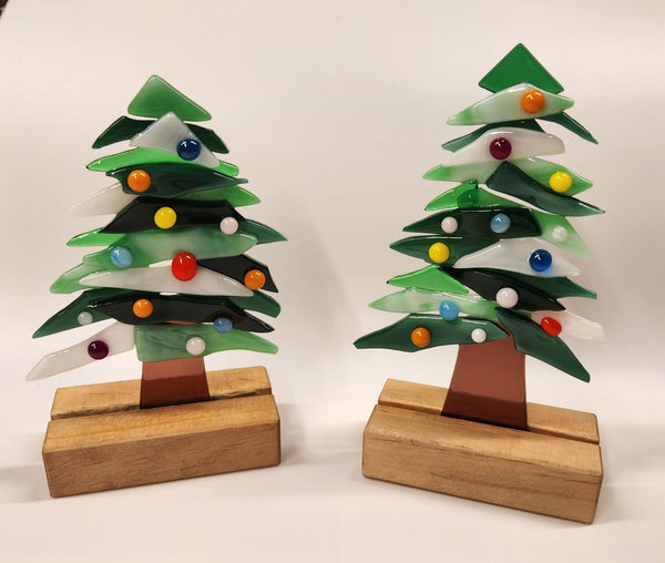 Standing Glass Christmas Tree